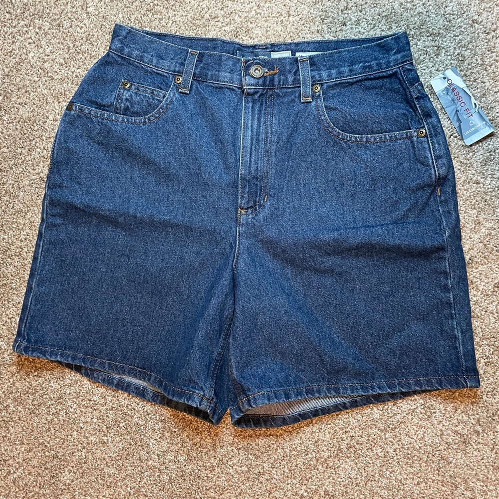 Liz Claiborne Jean Shorts Classic Fit Women’s Dark Wash Size 10